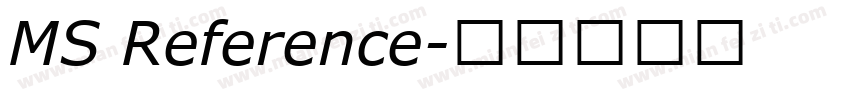 MS Reference字体转换